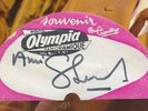 GILBERT BECAUD - DEDICACE OLYMPIA - AUTOGRAPHE - SIGNE