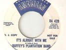 DUFFEYS PLANTATION BAND Its Alright With Me ROYAL AMERICAN DJ  NORTHERN SOUL 45