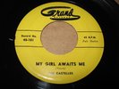 DOO WOP 45 THE CASTELLES ON GRAND MY GIRL AWAITS ME/ SWEETNESS 45-101 EX