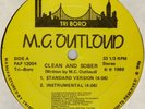 RARE PAUL C - MC OUTLOUD - Clean & Sober 12inch