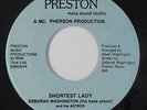 Modern Soul Outsider 45 - Deborah Washington - Shortest Lady - mp3 - rare