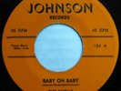 SHELLS 45 Baby oh baby / Angel eyes JOHNSON VG++  Doowop ws894