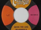 Northern Soul 45 - Lee Andrews & the Hearts - Never The Less - Crimson - mp3