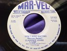 NM Rre Northern Soul 45 : Clarence Johns   Don't Mind Waiting   Mar-Vel 5100