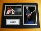 Brian MAY HAND SIGNED AUTOGRAPH A4 PHOTO DISPLAY & COA QUEEN Perfect GIFT