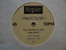 1963 TOPIC EP ANNE BRIGGS THE HAZARDS OF LOVE EX FOLK