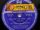 JOE JONES - You Talk Too Much/ Love You.. SOUL BLUES 78 RPM BRAZIL PHILIPS 1961