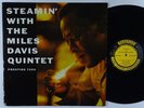 MILES DAVIS QUINTET Steamin' With The LP on Prestige DG mono