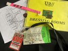 U2 - VERTIGO TOUR - 2005 - STAGE PLANS - PLECTRUM - PASSES - TICKET - SIGNAGE