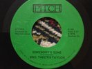 BROTHER THEOTIS TAYLOR Somebody's Gone 45 PITCH Records Rare Black GOSPEL Soul