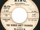 HEAR Warden And His Fugitives-The World Ain’t Changed FRANTIC '66 CA GARAGE PUNK
