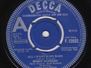 BOBBY JAMESON All I Want Is My Baby STUNNING COND UK demo 45 Rolling Stones HEAR