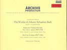 BACH SUITES VIOLONCELLO SOLO FOURNIER NO 5+6 ARCHIV GER STEREO M- /55 - VINYL NM