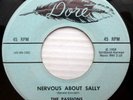THE PASSIONS r&b vocal DORE vg++ 45 NERVOUS ABOUT SALLY / TANGO OF LOVE DM327