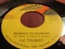 O.C. TOLBERT GOODNESS B/W MESSAGE TO MANKIND  NEW DAY 45 DET RARE SOUL FUNK VG++