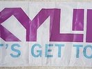 KYLIE MINOGUE 1991 LET'S GET TO IT PRINTED SCARF SYNTHPOP DISCO DANCE POP