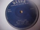 BILLY FURY DEMO THATS LOVE/ BOB AZZAM MUSTAPHA