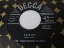 THE HOLLYWOOD FLAMES DOO WOP 2 SIDER ON DECCA LABEL OOH LA LA B/W PEGGY