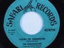 Doo Wop R&B 45 PERSONALITIES Yours To Command SAFARI HEAR