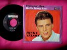 RICKY NELSON  Travelin' Man / Hello Mary Lou  45 rpm w/ Pic Sleeve Imperial 5741