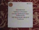 SBO 2753 BLUE/SILVER Beethoven Triple Concerto/Oistrakh Trio/Sargent 1ed MINT