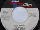 BOBBY DARIN Sail away / Hard headed woman CANADA ORIG 1972 TAMLA MOTOWN 45 7