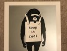 DJ DM Keep It Real Laugh Now Banksy Silver 12” Vinyl Record
