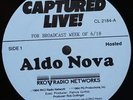 ALDO NOVA Captured Live 2-LP RKO Radio Networks CL 2184 6/18/1984 RARE HOSTED