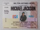 1988 Michael Jackson Bad World Tour Milton Keynes Bowl Unused Ticket