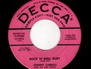 ROCKABILLY-JOHNNY CARROLL-DECCA 29940-ROCK N' ROLL RUBY/TRYIN' TO GET TO YOU