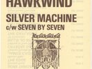 Hawkwind - Silver Machine Original 1978 UA Dealer Release Sheet & Promo Patch