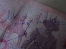 JOHNNY HALLYDAY DEDICACCE AUTOGRAPHE 2015 BANGKOK BILLET THAILANDE