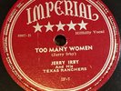 Jerry Irby Too Many Women Great Long Pistol IMPERIAL 8007 hillbilly 78 EX