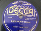 PRE WAR BLUES SLEEPY JOHN ESTES De 7489 Drop Down Mama/Married Woman Blues E-