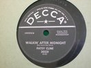 78rpm- Rock and roll- Country- Patsy Cline- Walkin After Midnight