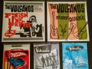 THE VOLCANOS 2 LP & 3 45 Vintage Records SURF Guitar Instrumental HOT WHEELS