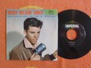 RICKY NELSON Be-Bop Baby 45 rpm w/ PICTURE SLEEVE Imperial 1957 Teen Rock N Roll