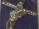 Johnny Hallyday Pendentif Croix 6 cm  avec son cordon - En Promo -Envoi immédiat