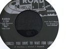 NORTHERN SOUL xover Pattie Ward 'you got to wait for love' US