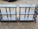 vinyl record LP shelf rack storage retro vintage steel industrial boltz furnitur