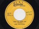 STARDAY Txs. Honky-Tonk Bopper FRED CRAWFORD First On Your List  #145 M- HEAR