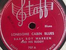 BABY BOY WARREN STAFF 707 BLUES 78 RPM V+