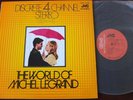 FILM STUDIO ORCH WORLD OF MICHEL LEGRAND QUAD LP JVC JAPAN (1972) MINT- SUPERB