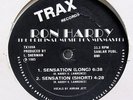 RON HARDY FEAT ADRIAN JETT-SENSATION - WHITE VINYL  ON BLACK TRAX CHICAGO HOUSE