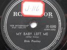 ELVIS PRESLEY I Want You, I Need You /My Baby Left Me CANADA 1956 RCA 20-6540 78