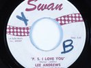 Northern Soul Doo Wop 45 LEE ANDREWS P.S. I Love You SWAN HEAR