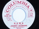 R&B Popcorn 45 JOHNNY DESMOND Hawk COLUMBIA promo HEAR