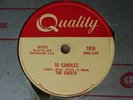 1958 Teen Rock Doo Wop 78 rpm THE CRESTS 16 Candles  QUALITY 1816 Canada