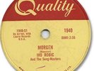 Rare 1959 IVO ROBIC German Europop 78 RPM Record. Morgen