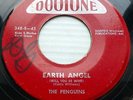 the PENGUINS doowop ORIG. label VG++ DOOTONE 45 EARTH ANGEL / HEY SENORITA ws171